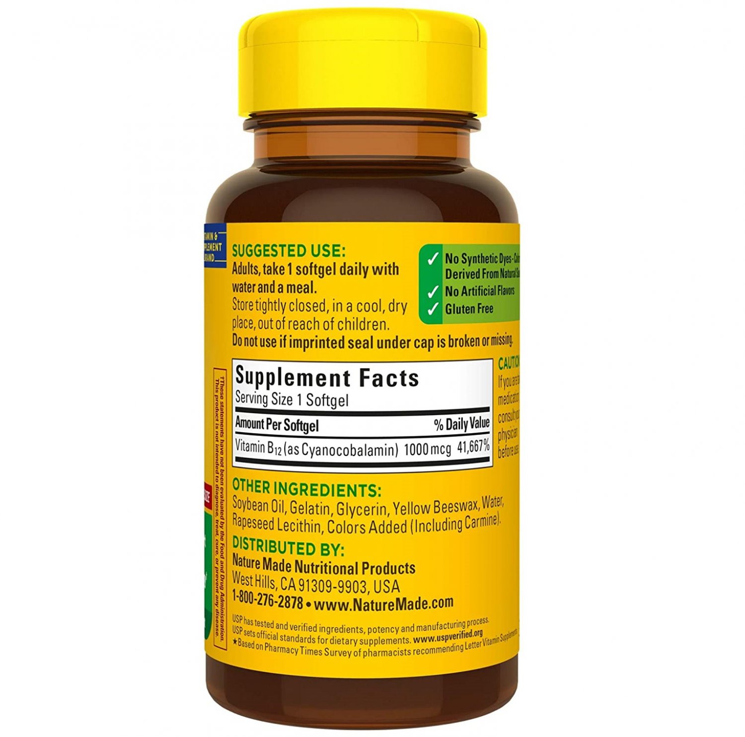 Nature Made Vitamin B12 1000 Mcg 150 Softgels