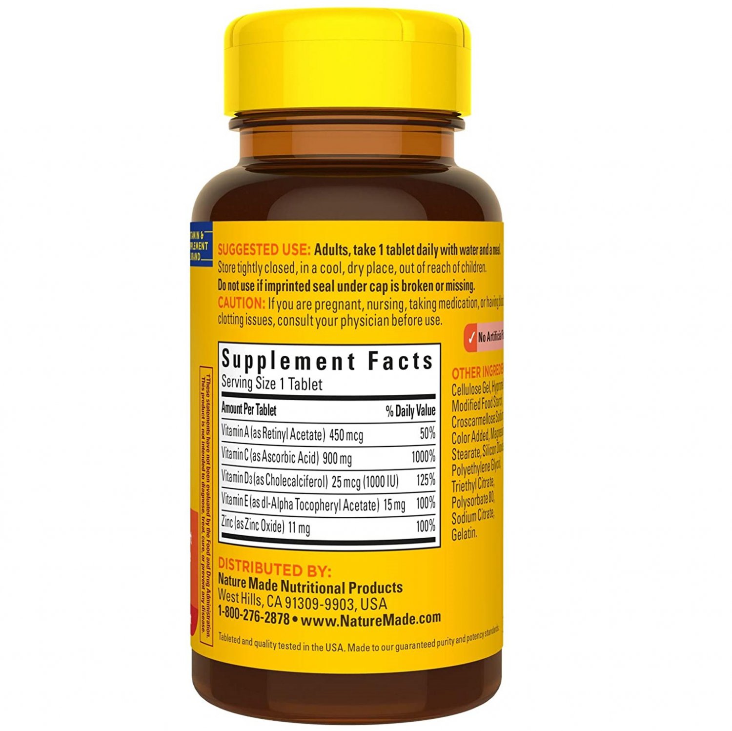 Nature Made Super C Immune Complex with Vitamin C, D and Zinc 60 Tablets