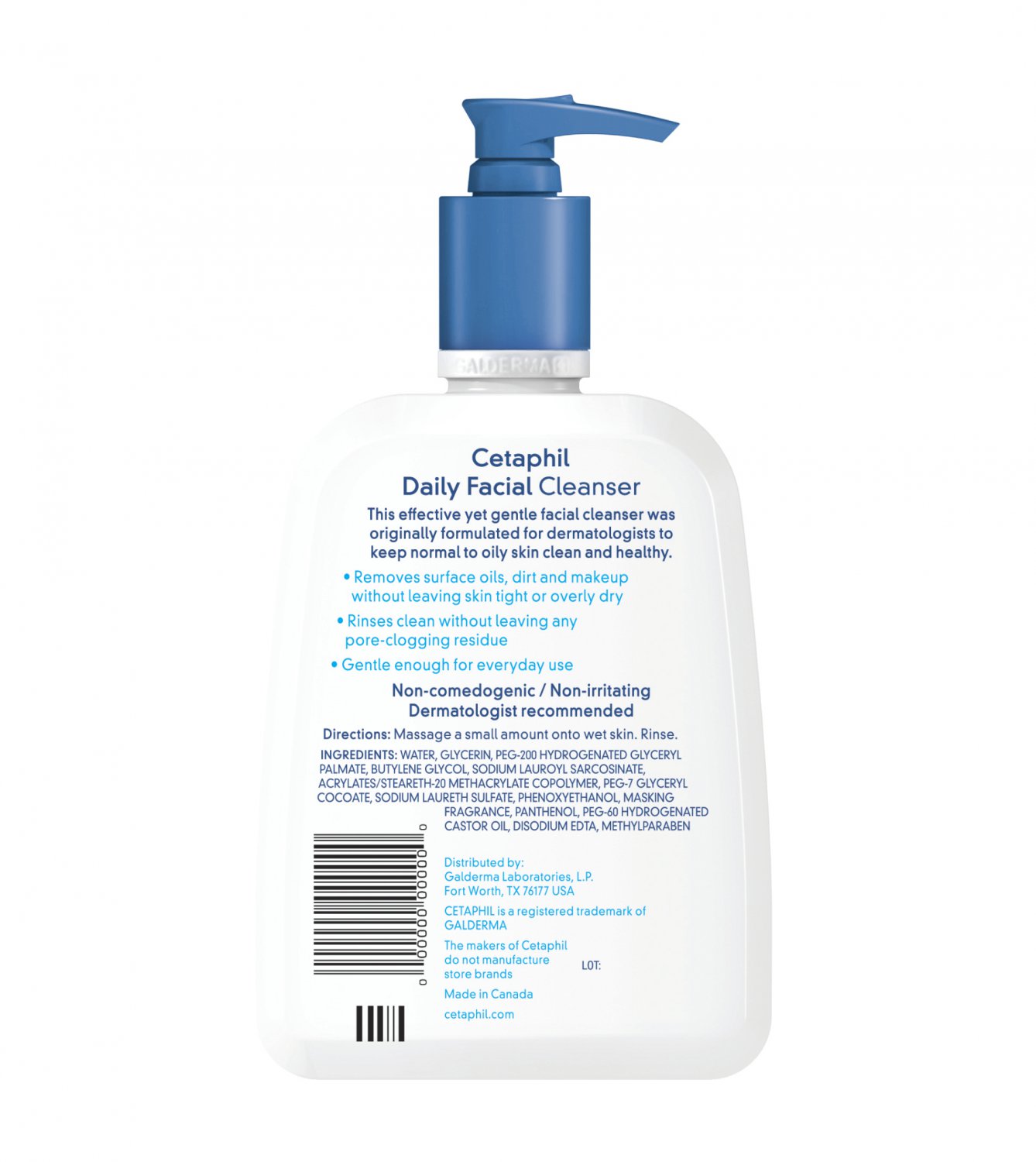 Cetaphil Daily Facial Cleanser For Normal to Oily Skin 16 Oz