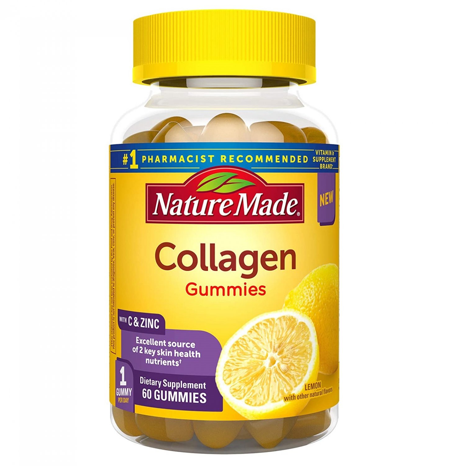 Nature Made Collagen Dietary Supplement 100mg 60 Gummies