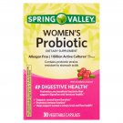 Spring Valley Women's Probiotic Vegetable Capsules 30 Capsules