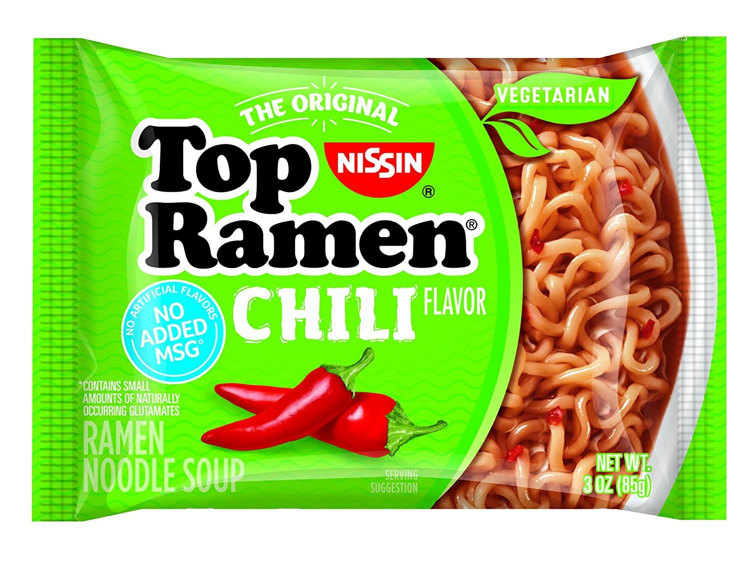 Nissin Top Ramen Noodle Soup Chili Flavor 8 Pack