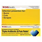 CVS Health Triple Antibiotic & Pain Relief Maximum Strength Ointment 0.5 Oz (Pack of 2)