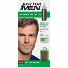 Just For Men Shampoo-In Color Gray Hair Coloring for Men Medium Brown H-35