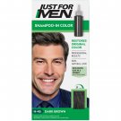 Just For Men Shampoo-In Color Gray Hair Coloring for Men Dark Brown H-45