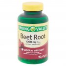 Spring Valley Beet Root Capsules 1,000 mg General Wellness 90 Capsules