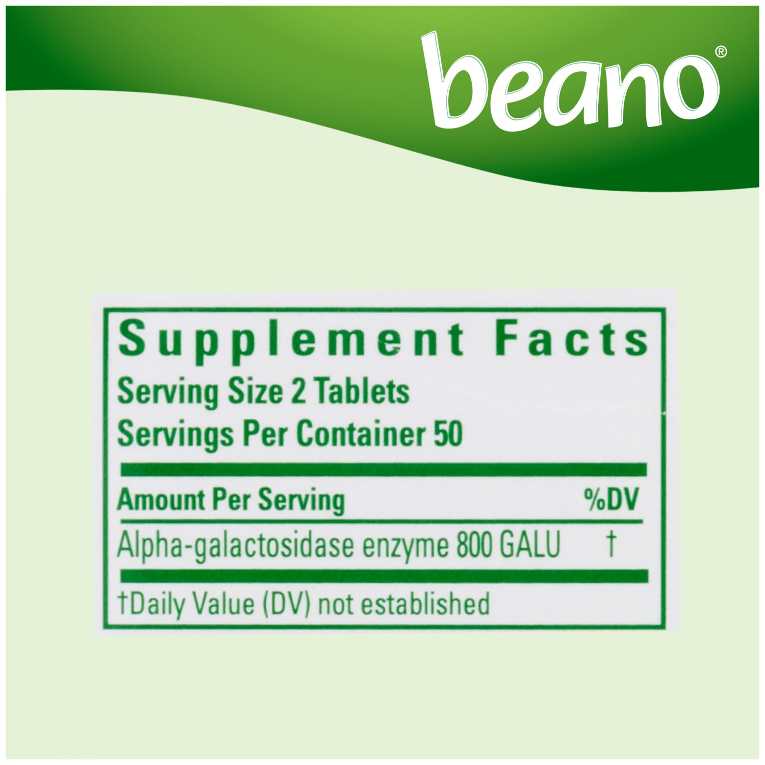 Beano Ultra 800 Gas Prevention and Digestive Enzyme Supplement 30 Tablets