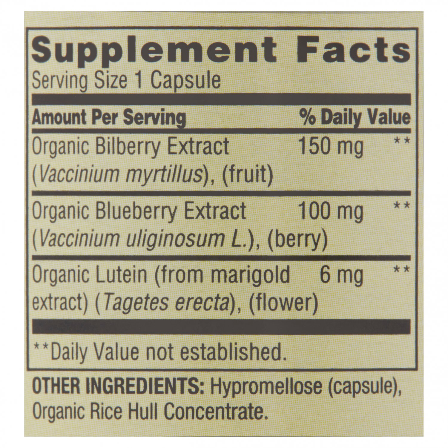 Spring Valley Bilberry Extract Vegetarian Capsules 150 mg 90 Count