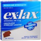 Ex-Lax Chocolated Stimulant Laxative Regular Strength 24 Count
