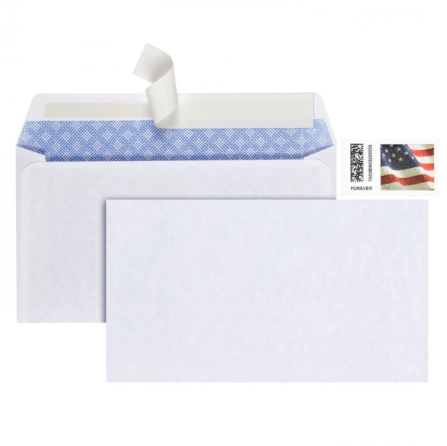PEN+GEAR Security Envelopes White #6-3/4 (3-5/8 x 6-1/2 in) Peel & Stick 50 Count