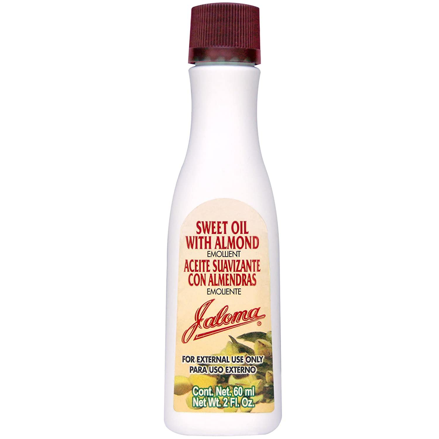 Jaloma Sweet Oil with Almond Emollient Aceite Suvizante Con Almendras 2 Oz