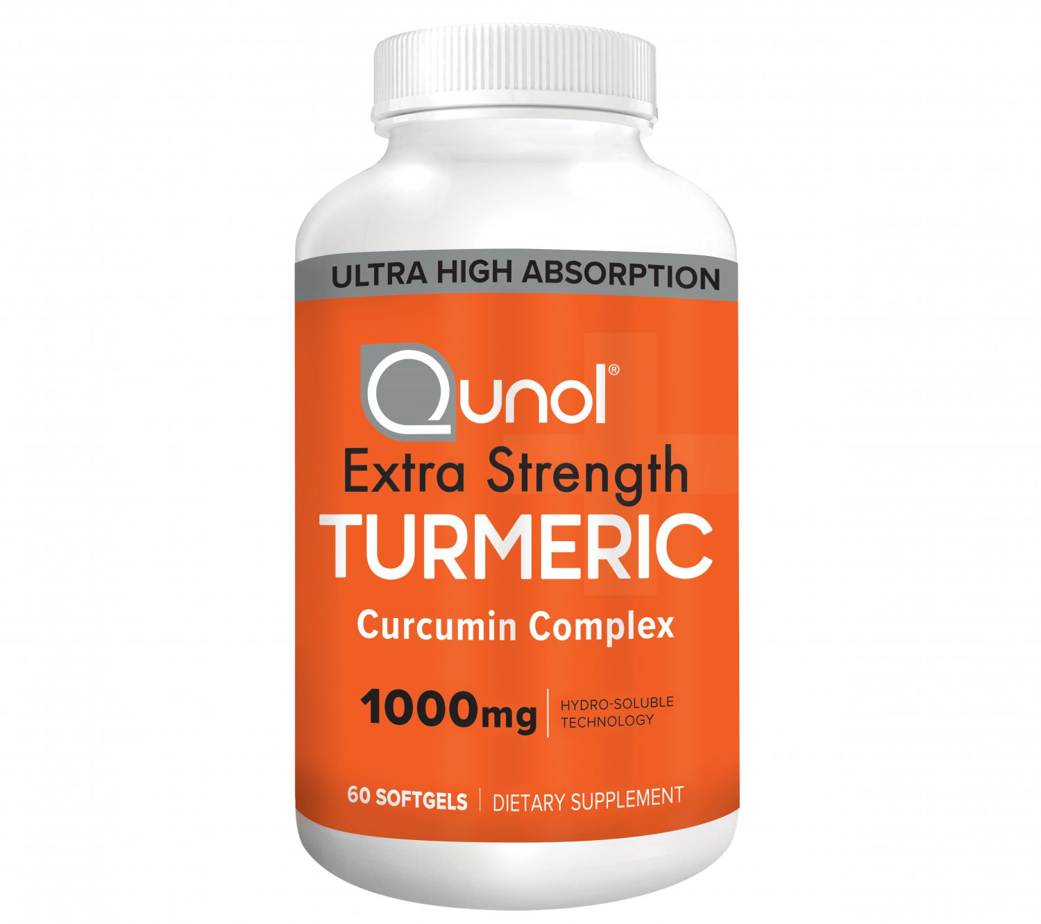 Qunol Turmeric Curcumin with Ultra High Absorption 1000 mg 60 Softgels