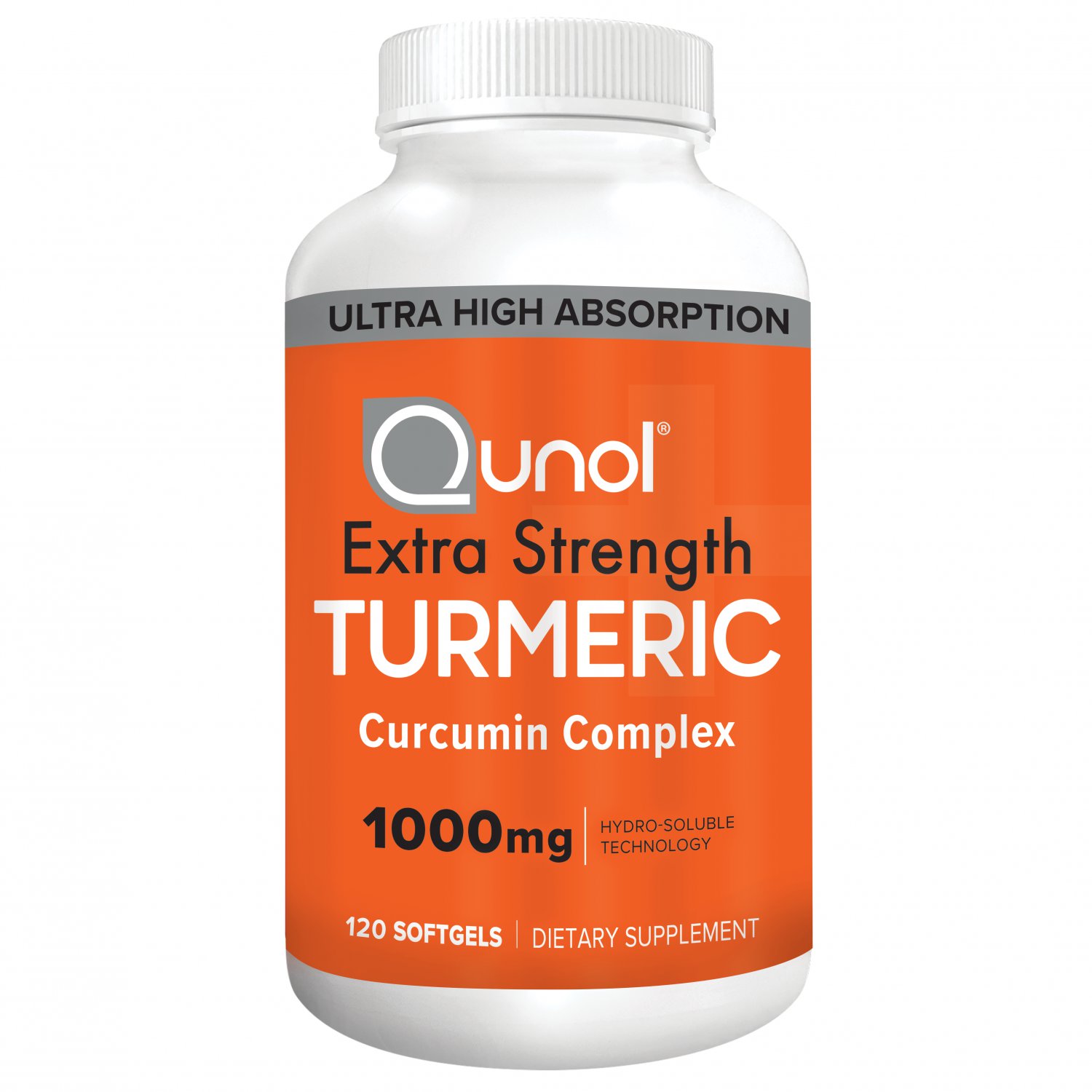Qunol Turmeric Curcumin with Ultra High Absorption 1000 mg 120 Softgels