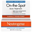 Neutrogena 2.5% Benzoyl Peroxide Acne Spot Treatment Pimple Gel 0.75 oz
