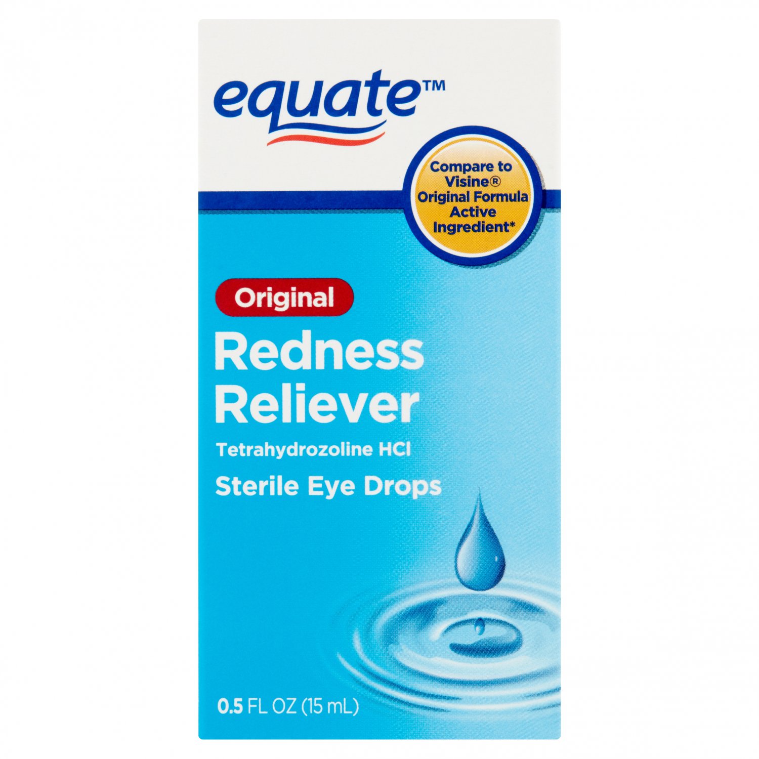Equate Original Redness Reliever Sterile Eye Drops 0.5 oz