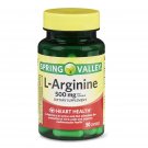 Spring Valley L-Arginine Capsules 500mg Heart Health 50 Count (2 Pack)