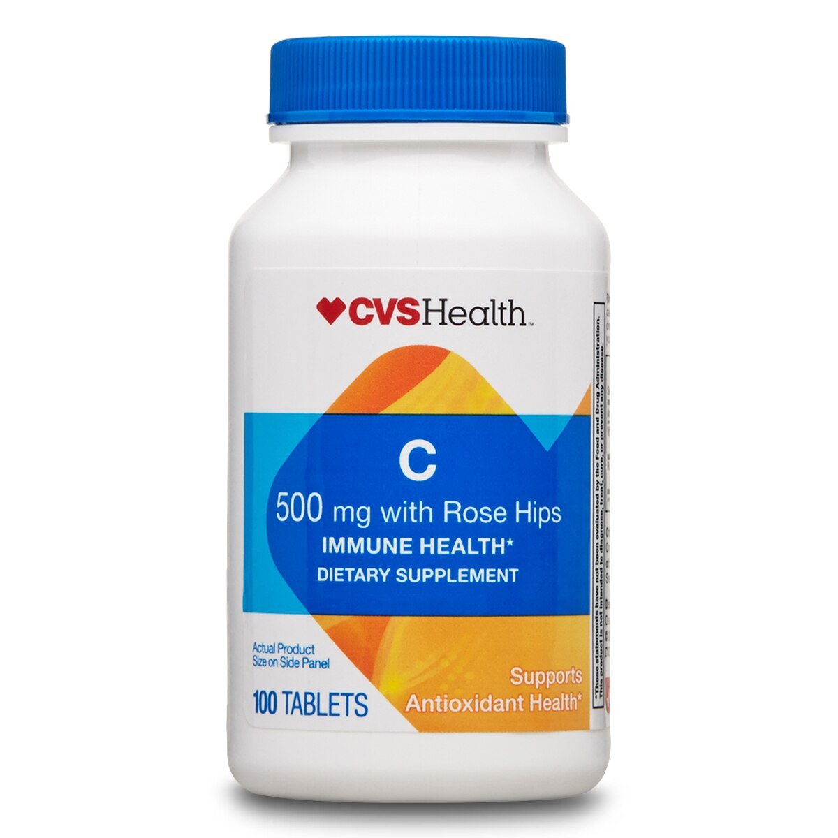 CVS Vitamin C Rose Hips Immune Health Dietary Supplement 500mg 100 Caplets