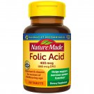 Nature Made Folic Acid 400 mcg (665 mcg DFE) Tablets 250 Count
