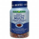 Spring Valley Men's Multi Vitamin + Omega-3 Heart/Brain/Eye Health 90 Softgels