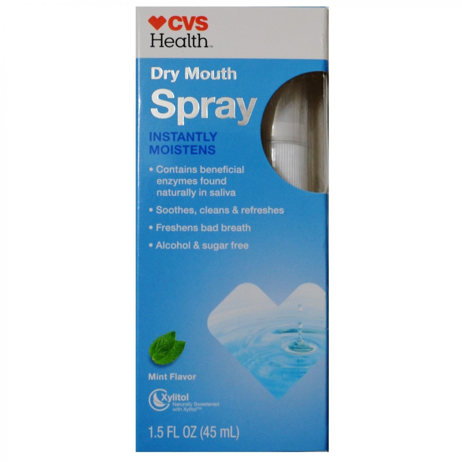 CVS Health Dry Mouth Spray Mint Flavor 1.5 Oz