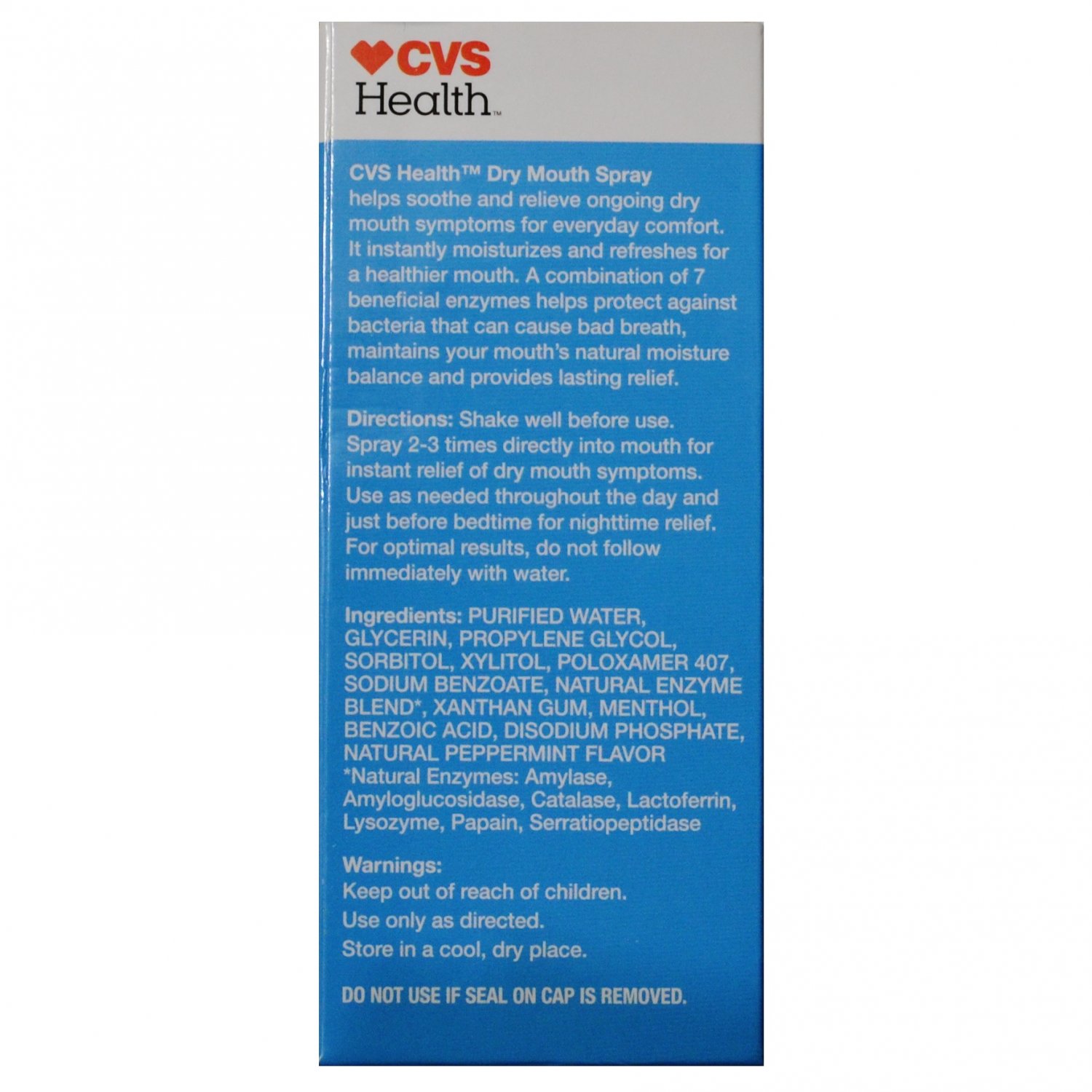 CVS Health Dry Mouth Spray Mint Flavor 1.5 Oz