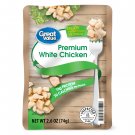Premium White Chicken Natural Flavor 13g Protein 2.6 oz Pouch (3 Pouch)