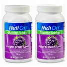 ReliOn Glucose Natural Grape Flavor (50 Tablets Pack) 2 Pack
