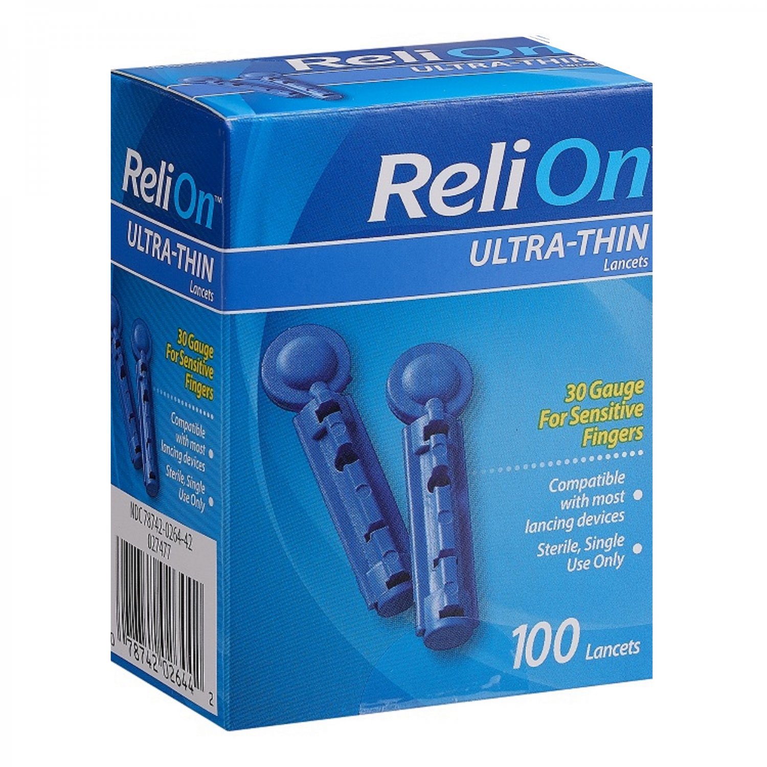 ReliOn UltraThin Lancets 30 Gauge 100 Count