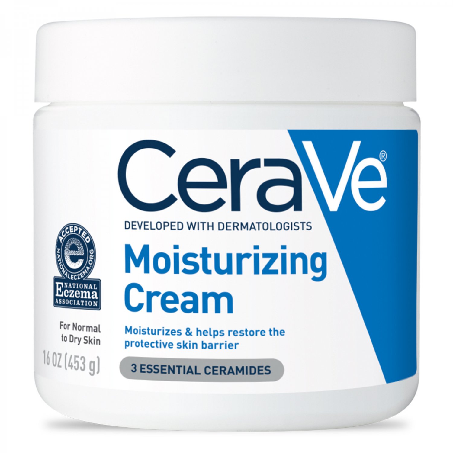 CeraVe Moisturizing Cream, Daily Face and Body Moisturizer for Dry Skin 16 Oz