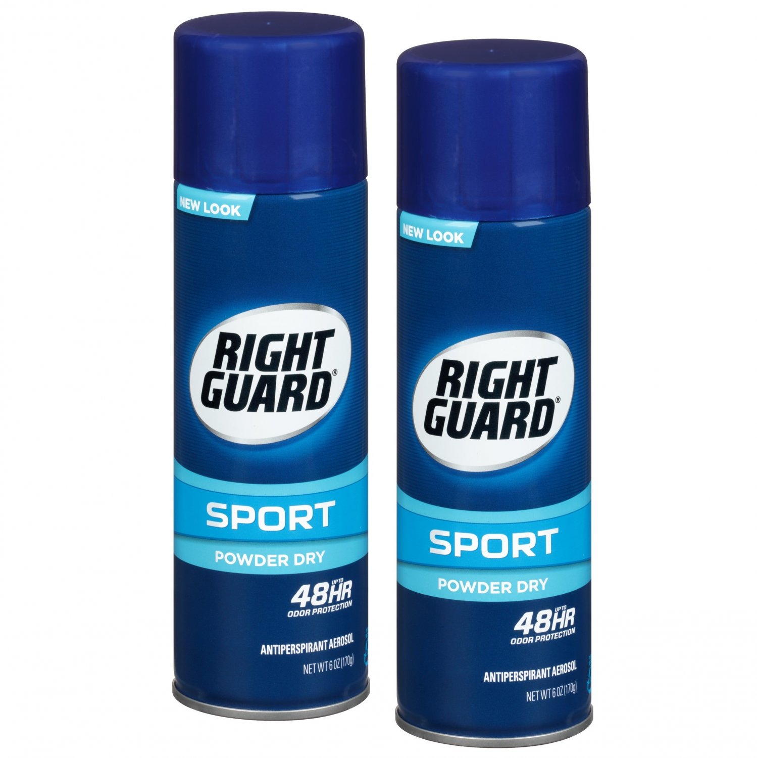 Right Guard Sport Antiperspirant Deodorant Aerosol Spray Powder Dry 6 Oz (Pack of 2)