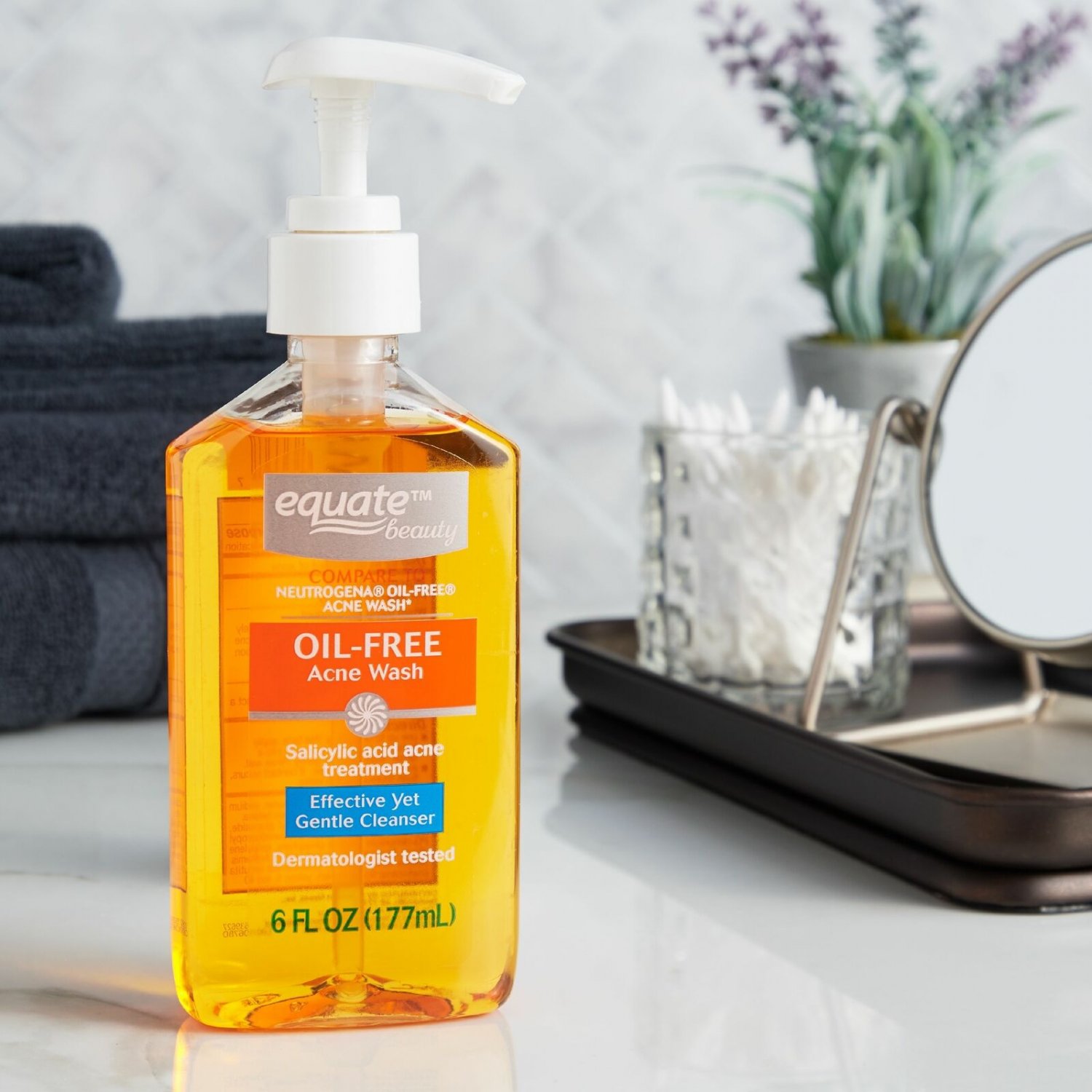 Equate Beauty OilFree Acne Wash, 6 fl oz