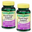 Spring Valley Blood Sugar Support Vegetarian Capsules 30 Count (Pack of 2)