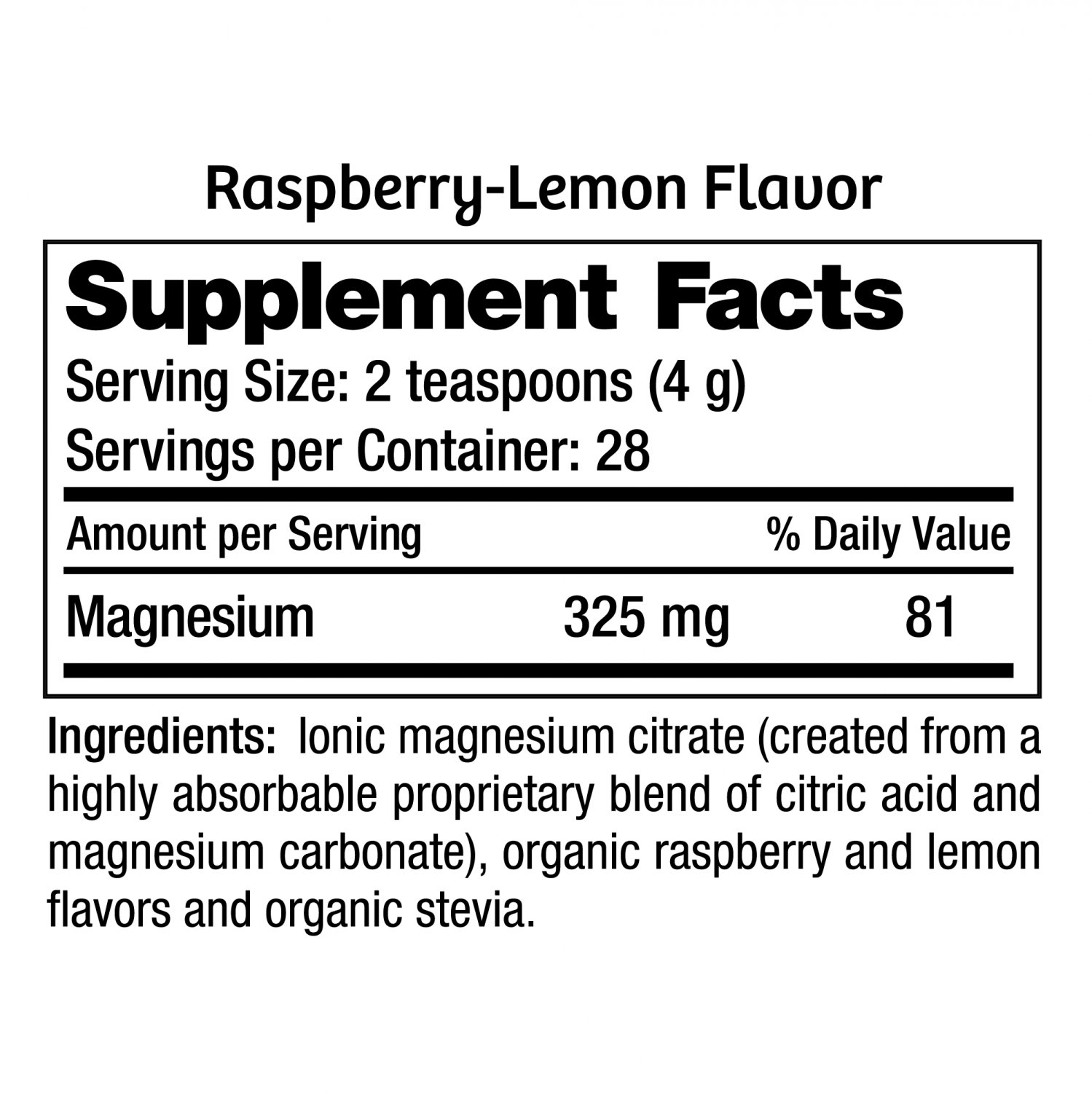 Natural Vitality Calm Magnesium Citrate Supplement Powder AntiStress Drink Mix 4 Oz