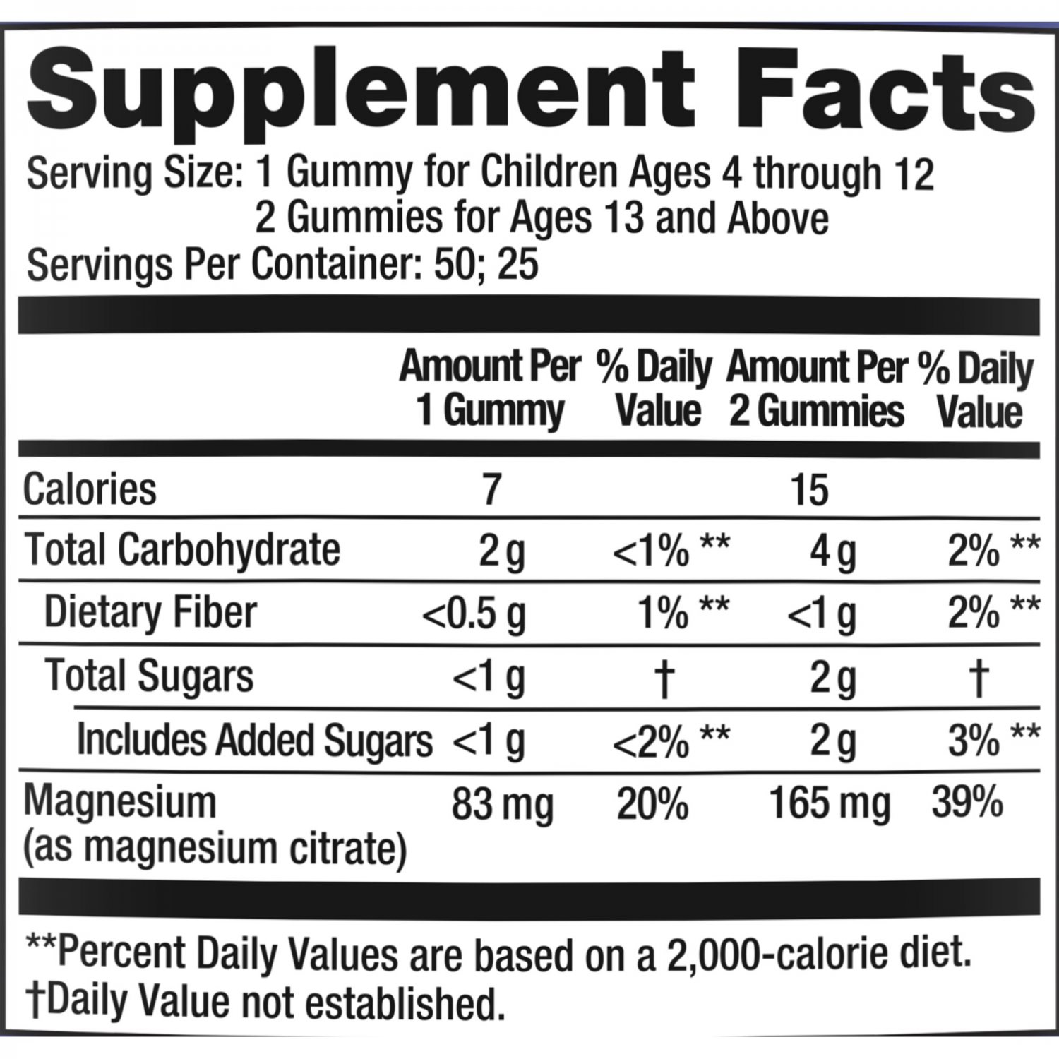 Natural Vitality Calm AntiStress Gummies Magnesium Supplement 50 Gummies