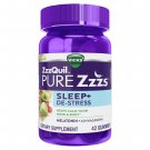 Vicks ZzzQuil Pure Zzzs De-Stress Melatonin Sleep 1 mg 42 Gummies