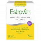 Estroven Menopause Relief + Stress Maximum Strength 80 mg Hormone Free 28 Caplets