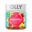 OLLY Prenatal Multivitamin Gummy, Folic Acid, Omega 3 DHA, 60 Gummies