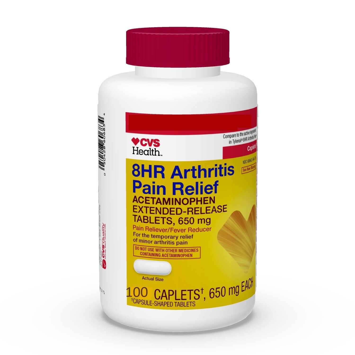 CVS Health Acetaminophen Extended Release Tablets 650 mg, 100 Count