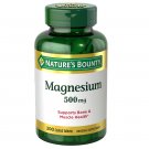 Nature's Bounty Magnesium Coated Tablets, 500 Mg, 200 Count
