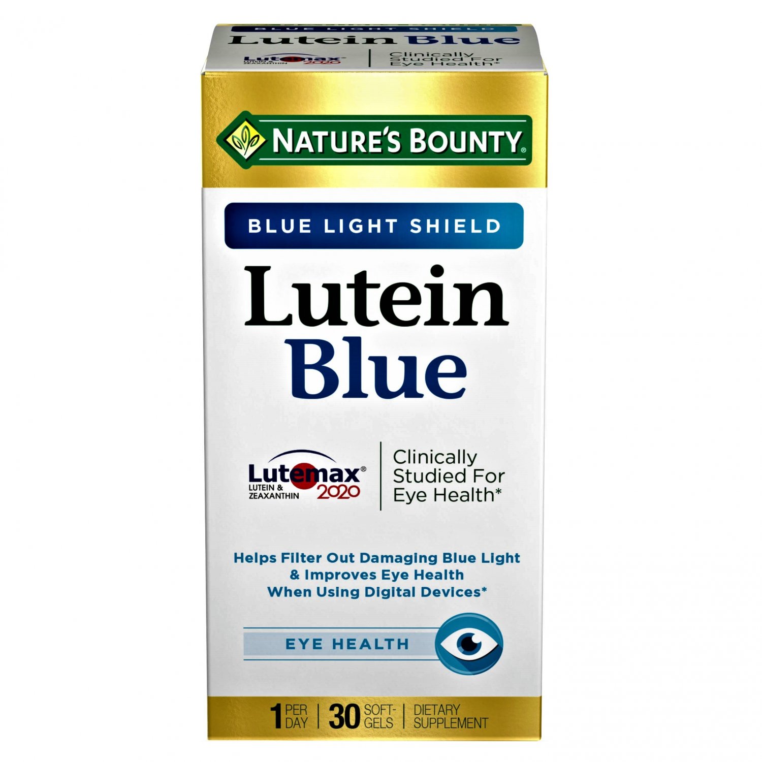 Nature's Bounty Lutein Blue Light Shield Softgels 30 Count