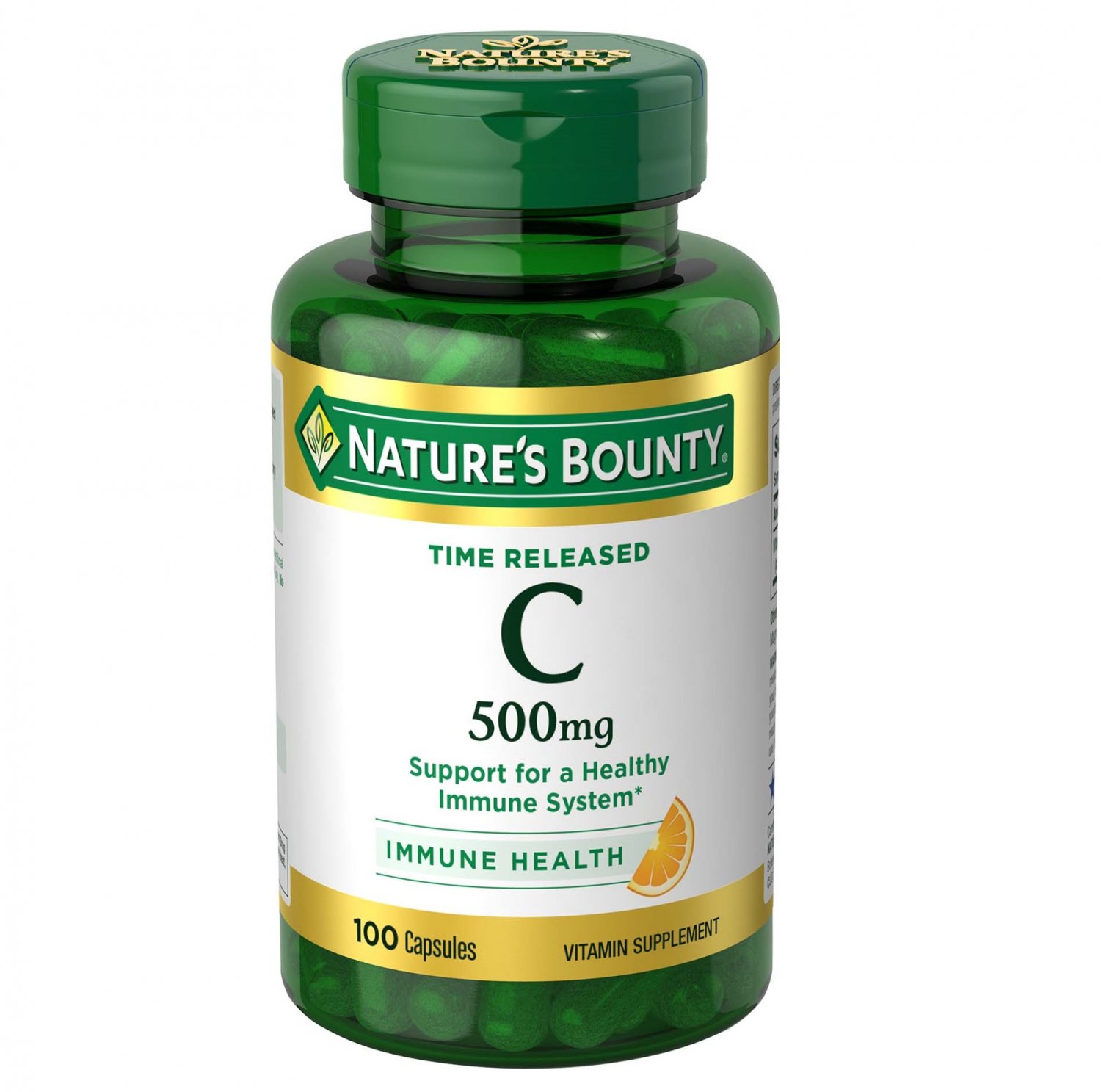 Nature's Bounty Vitamin C Time Release Capsules 500 Mg, 100 Count