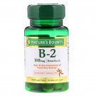 Nature's Bounty B2 Riboflavin Coated Tablets, 100 Mg, 100 Count