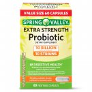 Spring Valley Extra-Strength Probiotic Vegetable Capsules 10 Billion, 60 Count