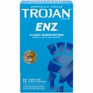 Trojan ENZ Premium Smooth Lubricated Condoms 12 Count