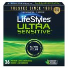 LifeStyles Ultra Sensitive Latex Condoms 36 Count