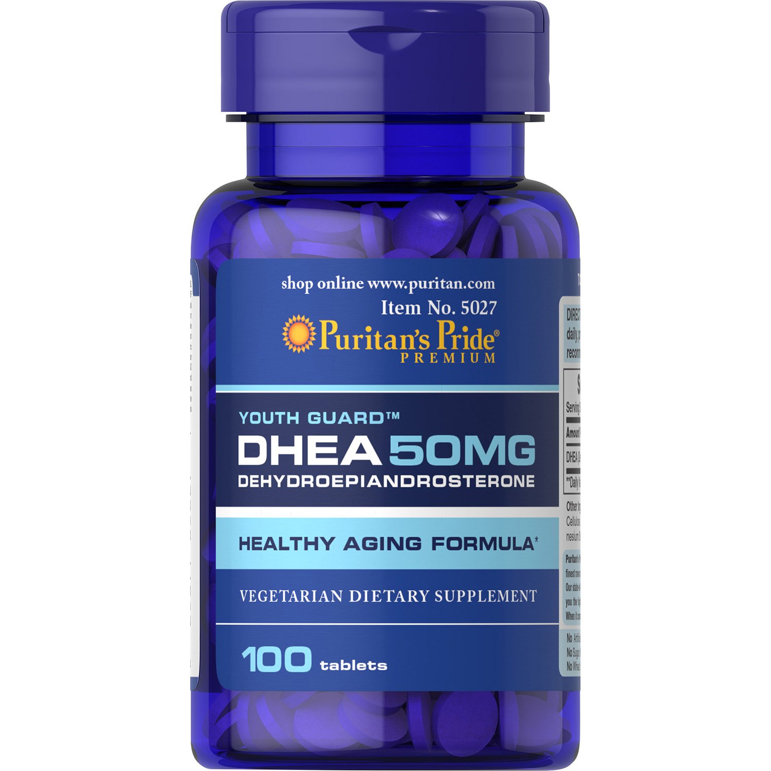 Puritan's Pride DHEA 50 mg, 100 Tablets
