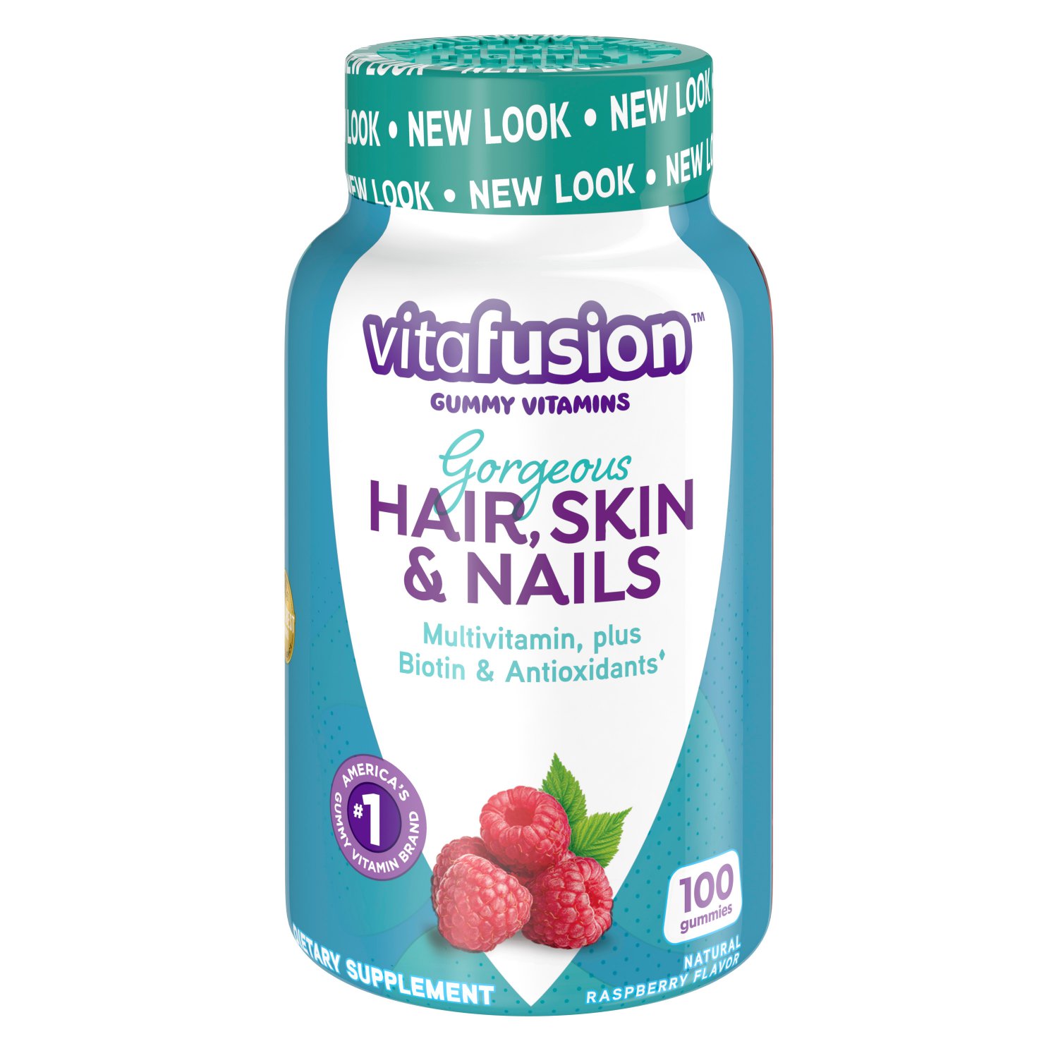 Vitafusion Gorgeous Hair, Skin & Nails Multivitamin Gummy, 100 Count