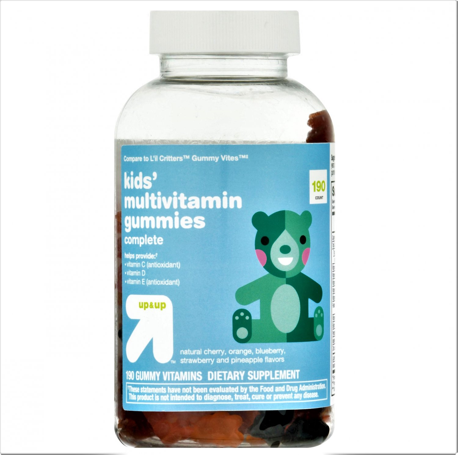 Kids' Multivitamin Gummies Fruit 190 Count up & up