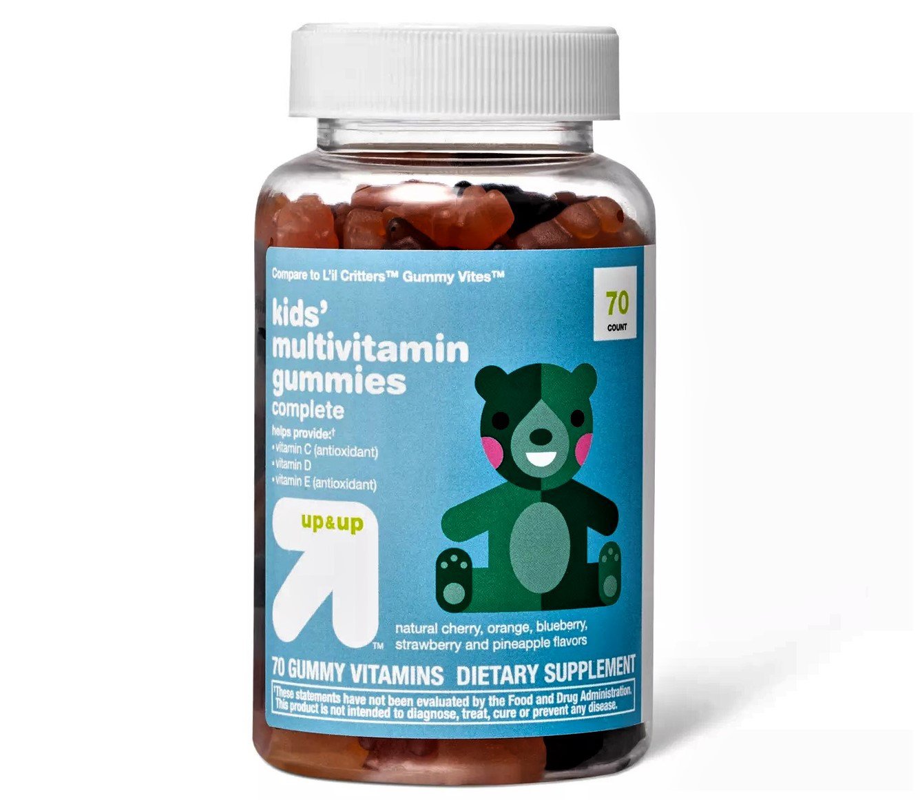 Kids' Multivitamin Gummies Fruit 70 Count up & up