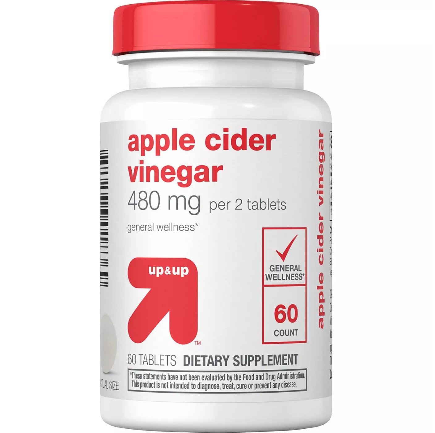 Apple Cider Vinegar Supplement Tablets 60 Count up & up